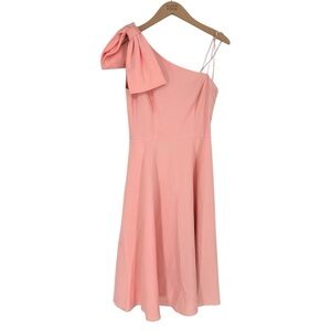 Gal Meets Glam Yvonne Dress One Shoulder Midi Dress Rose Quartz sz 6 Altered NWT